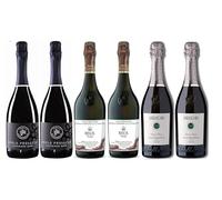 Degustazione Prosecco Superiore Valdobbiadene e Asolo DOCG | Confezione da 6 bottiglie da 75 xtra Dry)