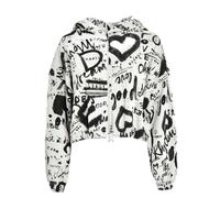 DEHA Soffio Intero Felpa con Cappuccio, Bianco Latte, L Donna