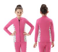DEHAI Giacca subacquea per uomo e donna, 2 mm, 3 mm, tuta da immersione per ragazzi a maniche lunghe, camicia e gilet senza maniche, con cerniera frontale per sport acquatici