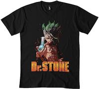 dehen Men's Dr. Stone Senku Slim Fit t-Shirt 7DMN Black L