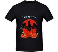dehen Soulfly Primitive Funk Album Cover Mens Crew Neck Design T Shirt Black 3XL