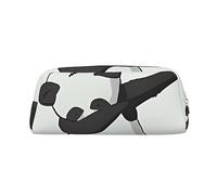 DEHIWI Astuccio portapenne in pelle impermeabile con motivo animale, da viaggio, per trucchi, ufficio e lavoro, Oro, Taglia unica