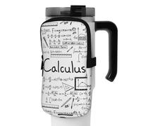 DEHIWI Borsa per bottiglia d'acqua, matematica, geometria, geek, calcolo, impermeabile, con scomparto con cerniera, borsa per bottiglia d'acqua da palestra, accessori per uomini e donne, Nero , M