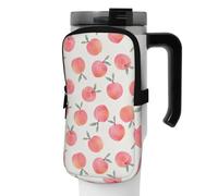 DEHIWI Borsa per bottiglia d'acqua rosa modello pesca impermeabile con scomparto con cerniera borsa per bottiglia d'acqua da palestra accessori per uomo donna, Nero , M