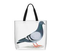 DEHIWI Piccione Tote Bag Per Le Donne Impermeabile Casual Borsa A Tracolla Con Cerniera Shopping Borse Per Ufficio Shopping Viaggio, Nero , Taglia unica