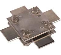 Dehn 318233 - Croce collegamento senza piastra fluorescente/fluorescente 30/30 mm Niro V4 A