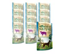 Dehner Best Nature cibo per cani Adulto, agnello e pera con farina d'avena, in busta, 12 x 150 g (1,8 kg)