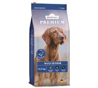 Dehner Cibo per cani Maxi Senior, cibo secco senza cereali, per cani anziani di grandi razze, anatra, agnello, patata, 12,5 kg