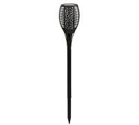Dehner Lampada Solare a fiaccola Jumbo, Ø 12 cm, Altezza 75 cm, plastica, Nero
