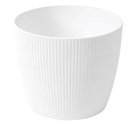Dehner Magnolia, vaso per piante da interni, in plastica, colore: bianco