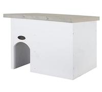Dehner Natura - Casa per Riccio Lomi, ca. 38 x 28 x 28 cm, in Legno di Pino, Bianco