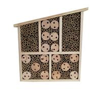 Dehner Natura - Casetta per Insetti Osmia, Circa 32 x 9 x 30 cm, Legno di Pino, Abete, bambù, Compensato, Colore Naturale