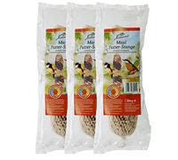 Dehner Natura - Mangime per Uccelli Selvatici, 3 x 600 g (1,8 kg)