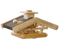 Dehner Natura Wildvogel-Futterhaus Watzmann, ca. 54 x 38 x 30 cm, Holz, Natur
