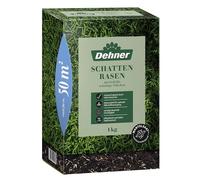 Dehner Semi di erba ombreggiata, semi di prato di alta qualità germinanti/auto-rigeneranti, ideali per superfici ombreggiate/semi-ombreggiate, confezione certificata FSC, 1,25 kg per circa 50 m²