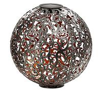 Dehner - Sfera Solare Luanda, Ø 30 cm, Metallo, Argento/Rame