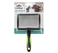 Dehner Spazzola Morbida per la Cura del Pelo di Cani e Gatti, ca. 19 x 12 x 5,5 cm, in plastica, Colore Nero