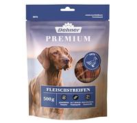 Dehner Spuntino per cani di alta qualità, senza cereali, senza grassi, spuntino da masticare per cani adulti, filetto di petto d'anatra a strisce, 500 g