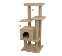 Dehner - Tiragraffi a forma di garofano, ca. 122 x 50 x 50 cm, in iuta, beige