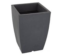 Dehner Vaso Bologna Circa 30 x 30 x 40 cm, in plastica, Antracite