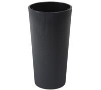 Dehner Vaso da fiori Lilia, per interni, in plastica, colore: antracite