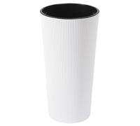 Dehner Vaso da fiori Lilia, per interni, in plastica, colore: bianco