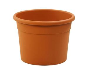 Dehner Vaso Diana in materiali riciclati, 70 cm, altezza circa 52 cm, plastica, arancione