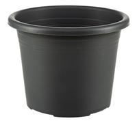 Dehner Vaso per piante Cylindro, resistente al gelo/ai raggi UV/resistente alle intemperie, riciclato, ca. Ø 50 cm, altezza 36 cm, plastica, antracite