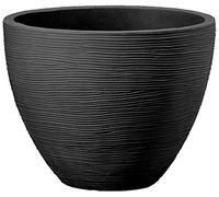 Dehner Vaso per piante Vino, Ø 40 cm, altezza 31 cm, plastica, antracite