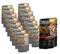 Dehner Wild Nature - Cibo per gatti e gatti, senza cereali, senza zucchero, per gatti giovani, pollo, 16 confezioni da 85 g (1,36 kg)