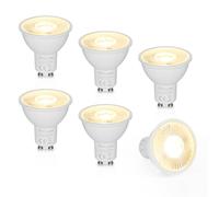 Dehobo GU10 LED Lampadine, Lampadina da Bianco Calda 2800K 480 Lumen 6W (Equivalente a 60 W) per Lampade GU10, Bagliore Ambrato, Adatte per Faretti Soggiorno, Cucina, Applique Pacco da 6