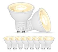 Dehobo GU10 LED Lampadine, Lampadina da Bianco Calda 2800K 480 Lumen 6W (Equivalente a 60W) per Lampade GU10, Bagliore Ambrato, Adatte per Faretti Soggiorno, Cucina, Applique Pacco da 10