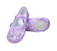 DeHolifer Scarpette da Ragazza a Punta Chiusa, Antiscivolo Scarpe con Fiocco Sandali Suola Morbida Pantofole, Estive Leggeri Sandalo Piatti Comodi Infradito Elastici Sandali Classica Scarpe da Danza
