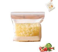Dehorss Food Grade Fresh-Keeping Bags, Double Seal Reusable Produce Bag, Food Storage Bags, Clear Plastic Bag for Fruit Vegetable Refrigerator Storage (Small-30Count)