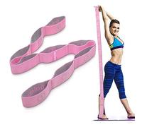 DeHub Elastico Fasce di Resistenza, Cinturino per Esercizi con 9 Loops per Bambini e Adulti - Bande Fitness per Pilates, Stretching, Fitness, Ginnastica, Danza e Allenamento.