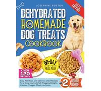 Dehydrated Homemade Dog Treats Cookbook: Easy, Nutritious, and Delicious Dried Recipes for a Shiny Coat with Tail Wagging Delights, Cookies, Veggies, Meats, and More