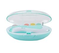 DEI BAMBINO FIGLIO ELETTRICA ELETTRICO MANICURE MANICURE NESSUMENTE CON 6 TESTI DI MERDAZIONE PER LA CURA DELLE UNICO, CLIPPER NEGABIO PER I POES