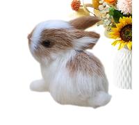 Dei Conigli, Coniglio Peluche Realistico Come Un Dolce Giocattolo Coccoloso | Coniglio Di Simulazione Per Pasqua, Festa, Giardino Fata, Figure In Miniatura, accesori Per La Casa Decor