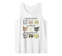 dei Diversity Equity Inclusione Supporto Gatti Cartoon Carino Canotta