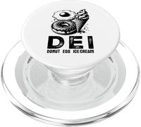 DEI Donut Egg Ice Cream - Divertente gioco di parole sulla diversità del cibo PopSockets PopGrip per MagSafe