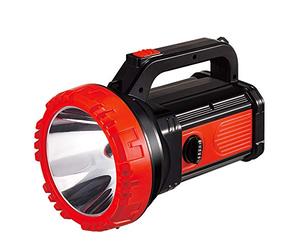 DEI QI Luces Searchlight Recargable Ultra Linterna Rotativa Regulador con Luces Laterales para Hogar Luces de Emergencia Exterior Aventura Pesca Walking Camping Luces