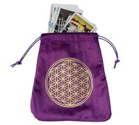 dei tarocchi - Astuccio durevole e riutilizzabile in raso con coulisse, custodia per tarocchi Oracle per carte di tarocchi per rune e gioielli da viaggio regalo per feste di Natale