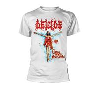 Deicide Once Upon The Cross (White) autorizzato Uomo maglietta