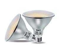 DEIFUA E27 PAR38 Lampadina LED Bianco Caldo 2000 Lumen 18W 120W Equivalente Alogena, Pacco da 2, Faretto Flicker Free 2700K, Lampada Riflettore IP65, Fascio Largo 60°, Non Dimmerabile