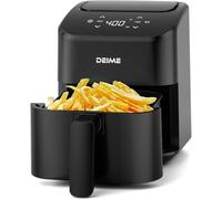 DEIME Air Fryer 2,5 L, Small Airfryer Digital Space Saving Compact, Bake, Reheat, Roasts for Quick Easy Meals, Mini Compact & Quiet, Nonstick & Dishwasher Safe Basket