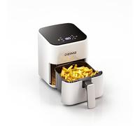 DEIME Air Fryer 2.5 L, Small Airfryer Digital Space Saving Compact, Bake, Reheat, Roasts for Quick Easy Meals, Mini Compact & Quiet, Nonstick & Dishwasher Safe Basket(White)