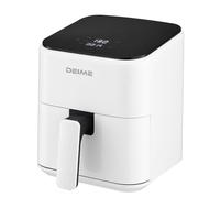 DEIME Air Fryer 2.5 L, Small Airfryer Digital Space Saving Compact, Bake, Reheat, Roasts for Quick Easy Meals, Mini Compact & Quiet, Nonstick & Dishwasher Safe Basket(White)