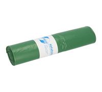 Deiss Premium 12022 sacchetti per rifiuti, 700 mm x 1100 mm, tipo 60, rotolo 25 Pro, Verde