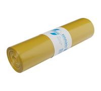 DEISS PREMIUM Sacchi della spazzatura 70 litri, confezione da 25, giallo