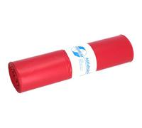 DEISS PREMIUM - Sacchi per rifiuti (60 µm, 120 L), colore rosso